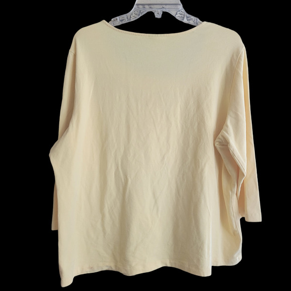 Ruby Road Women 1X Mid Sleeve Classic Style Shiny Embellishments with Gold Beads - Picture 5 of 11